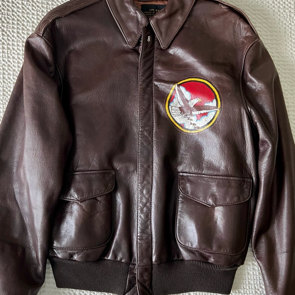 Authentic Avirex Limited A-2 Leather Flight Jacket